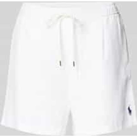 regular fit linnen short met trekkoord
