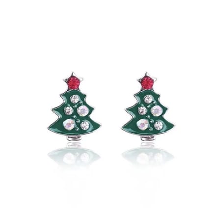 Jomide Oorknoppen Kerstboom - Zilverkleurig
