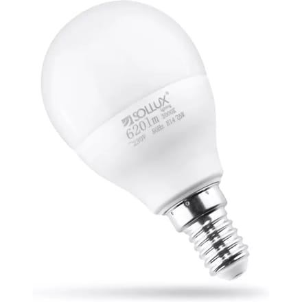 LED-lamp Sollux Lighting E14 3000K 7,5W 620lm