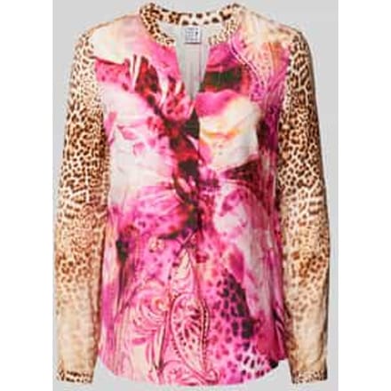 Blouseshirt met V-hals