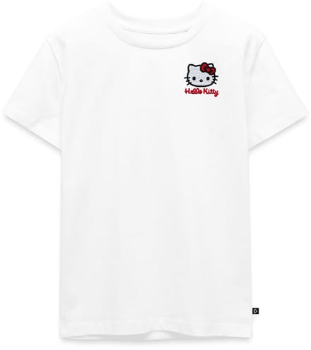 Hello Kitty Geborduurd Portret Premium T Shirt Kinderen