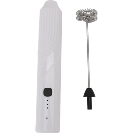 Mousseur à Lait Électrique Multifonctionnel Efficace Acier Inoxydable Portable Manuel Mousseur à Lait pour Café L blanc