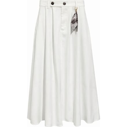 Hoge Taille A-Lijn Midi Rok met Accessoires