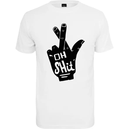 Mister Tee - Oh Shit Heren T-shirt - XS - Wit