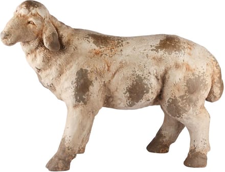Dekoratief | Tuindeco schaap, naturel, magnesium, 62x19x44cm | A250112