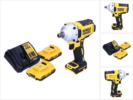 DeWalt DCF 892 D2 accu-slagmoersleutel 18 V 812 Nm 1/2" borstelloos + 2x accu 2,0 Ah + oplader