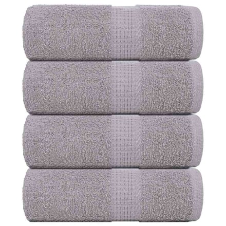 vidaXL - Washandjes - FROGN - 4 - st - 30x30 - cm - 360 - g/m² - grijs