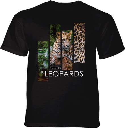 T-shirt Protect Leopard Split Portrait Black S