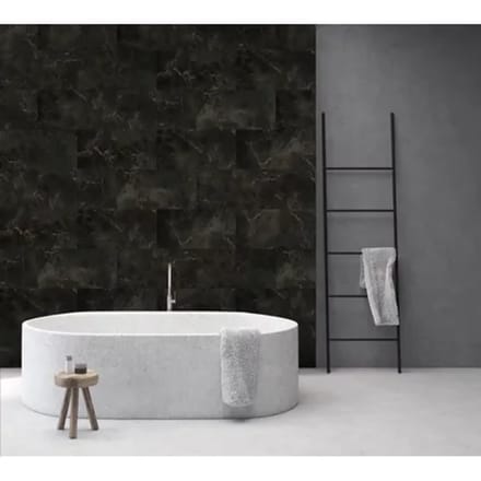 Grosfillex Wandpaneel Gx Wall+ Pvc Black Marble 30x60cm