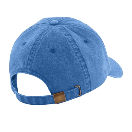Beechfield Unisex Laag Profiel Vintage Denim-Look Cap (Vintage Korenbloem)