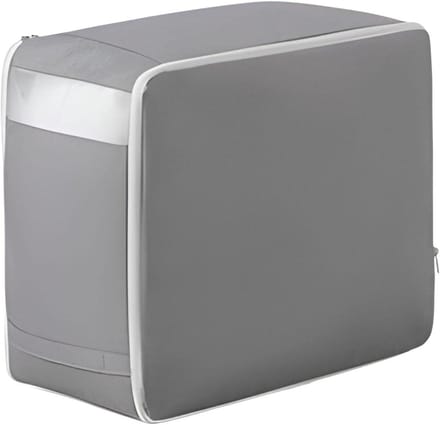 Compressieverpakkingskubus - Reis organizer - Ruimte besparen - Met venster - 52 x 42 cm - Middengrijs