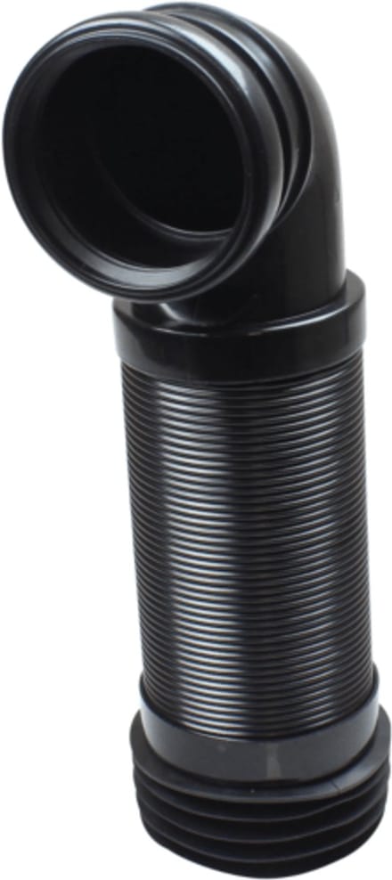 De Beer 110837001 - flexibele toilet afvoerbocht - 405/715 - 90mm