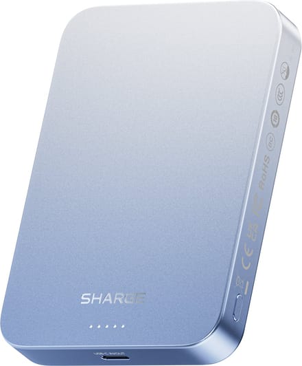 SHARGE AeroMag 10k Qi2 Powerbank 10000mAh - Blauw