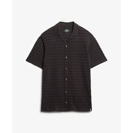 Superdry - Gebreid overhemd met textuur - Heren - Shirts