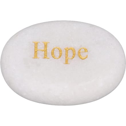 Gegraveerde Inspirerende Steen Marmer Glad Gepolijst Comfortabele Motiverende Steen voor Decoratie white