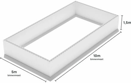 Zwembad Blokkenset - 10,00 x 5,00 x 1,50 m