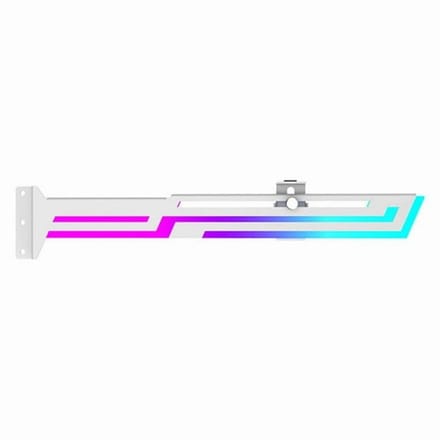 ARGB GPU-steunbeugel, in hoogte verstelbaar, horizontale GPU-beugel - wit
