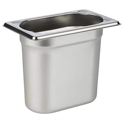 APS Gastronormbak - GN Bak - RVS - 1,5 Liter - Vaatwasserbestendig - Breukvast - Stapelbaar