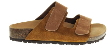 Mink Suede Slippers Velcro Bionatura maat 44