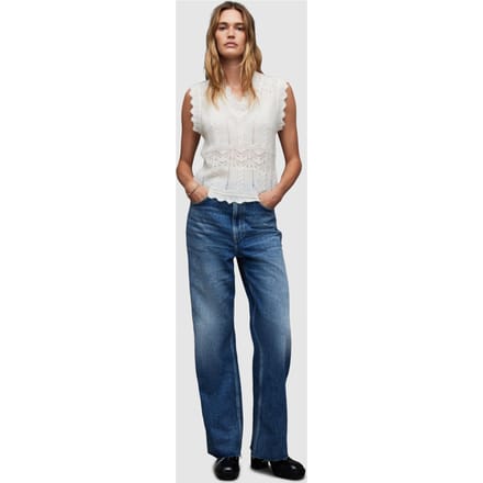 AllSaints Vanessa Top Chalk White Taglia: M | Canottiere Outlet | Donna | Bianco