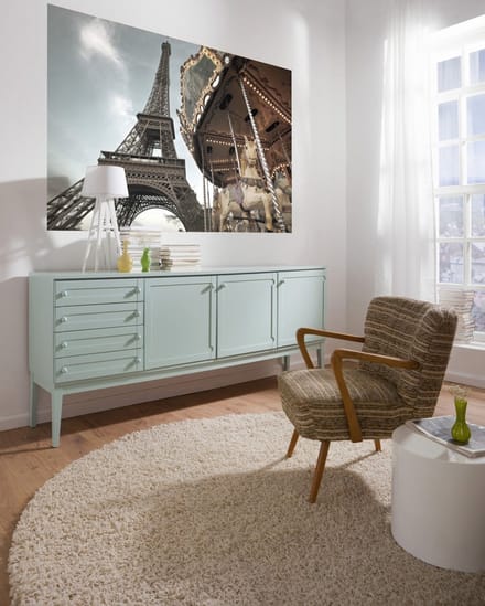 Fotobehang - Carrousel de Paris 184x127cm - Papierbehang