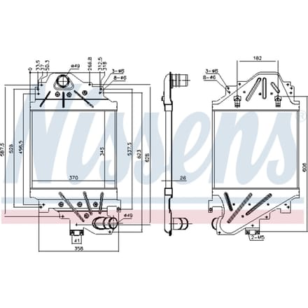 Intercooler NISSENS 96791