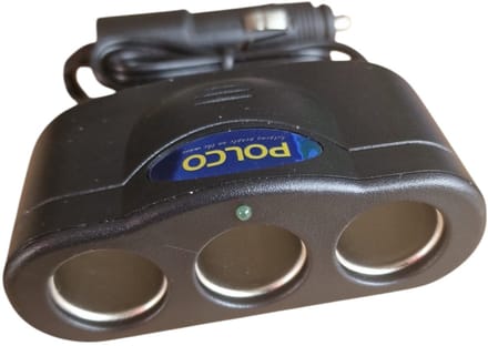Han‑Bar® Drievoudige auto aansteker-stopcontact - adapter