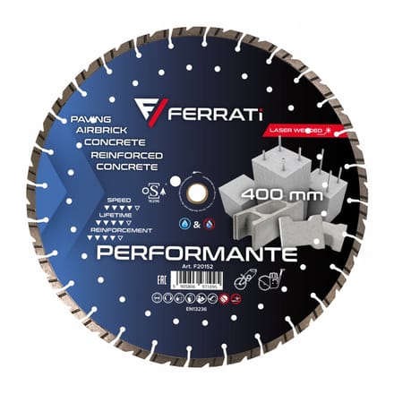 Ferrati Performante Serie - Diamantschijf - 400mm - Voor Gewapend Beton