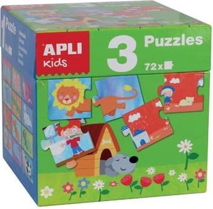 3-in-1 Kinderpuzzel Set: Leren en Spelen