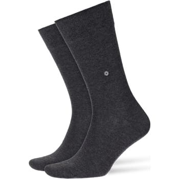 Burlington Everyday 2-Pack eenkleurig katoen multipack sokken heren grijs - maat 40-46