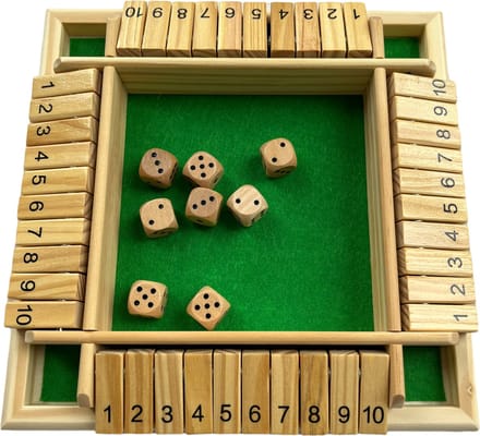 Shut The Box - 4 Spelers - Dobbelspel - Drankspel - Rekenspel - 2 Dobbelstenen