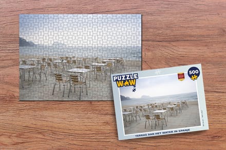 Puzzel Terras aan het water in Spanje - Legpuzzel - Puzzel 500 stukjes