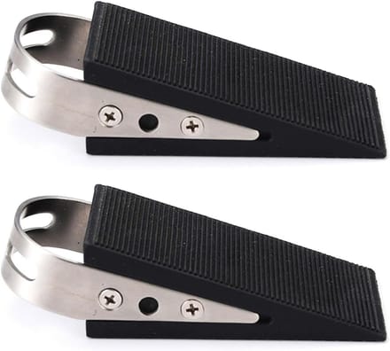 2x Deurstops Rubber Deurblok met Handgreep voor Krassen en Tochtbescherming