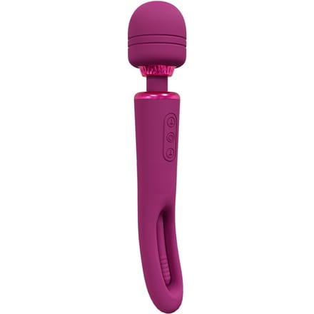 VIVE by Shots - Kiku - Double Ended Wand with Innovative G-Spot Flapping Stimulator - Pink
