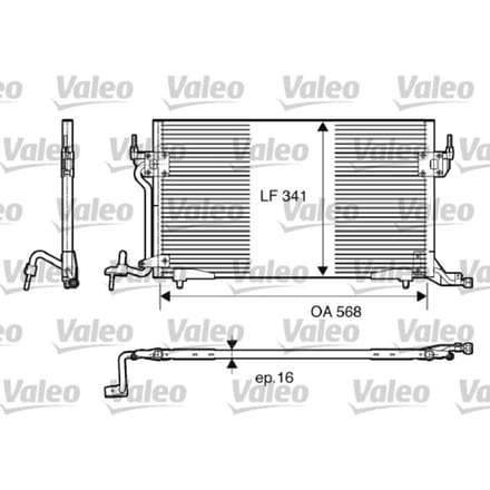Condensator, airconditioning VALEO 817230
