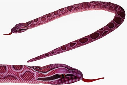 Cornelissen Python slang knuffel - Roze pluche speelgoed van 150 cm