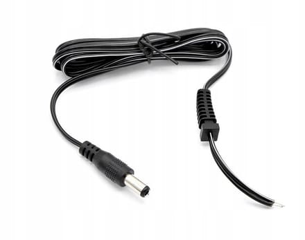 DC Stekker 2.1x5.5mm Recht met Kabel 1.1m