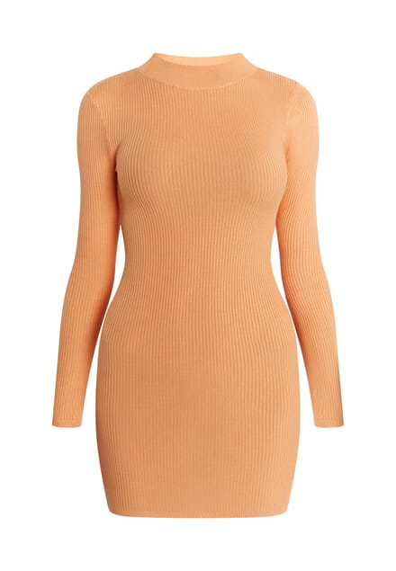 Mymo Mini-gebreide jurk Dames oranje