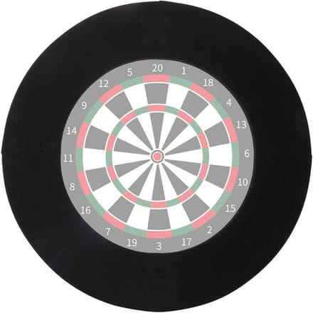 Grote Dartbord Surround Zwart - Professionele Wandbescherming Catchring