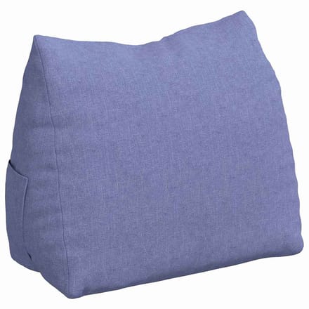 vidaXL - Rugkussen - Jeans - Blauw - 45 - x - 35 - x - 20 - cm - Stof
