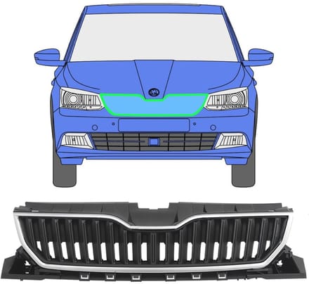 Grill voor Skoda Fabia 2014-2018 / Set