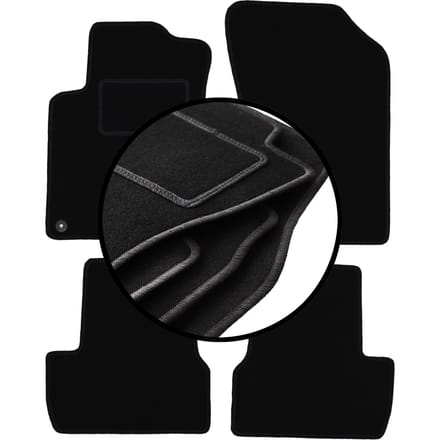 Complete set veloursmatten voor: Citroen DS3 hatchback (2009-2016)