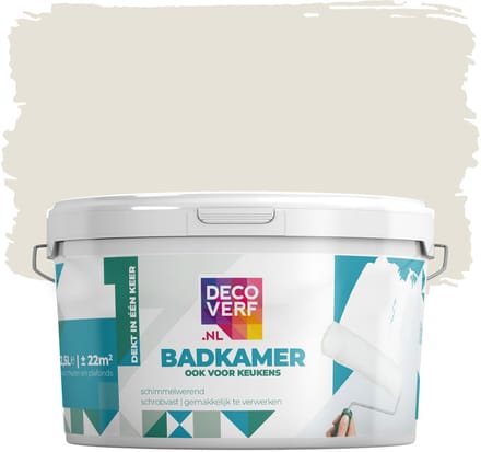 Decoverf badkamerverf 2.5L beige grijs