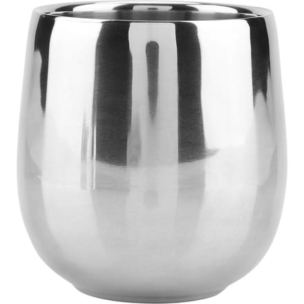 Roestvrijstalen Dubbelwandige Water Koffie Thee Kop Mok (Drum 200ml) white