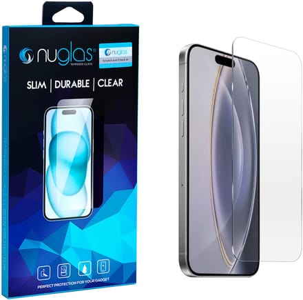 NuGlas Premium Screenprotector Voor iPhone 16 Pro Max - Tempered Glass 2.5D