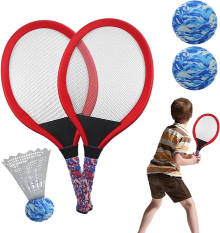 Kinder Rackets Set - Sport Speelgoed - Buiten Spelen - Dubbel Doel - 54x28.7 cm - Multicolor