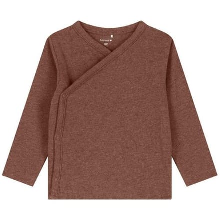 Prénatal newborn overslagshirt Brown 44 unisex