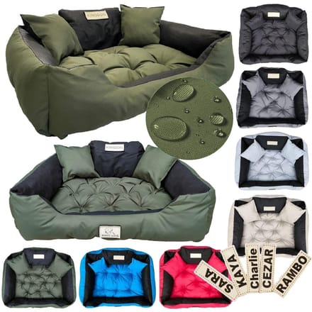 Kingdog - Honden- en kattenbed 55 x 45 | Groen - Maat S