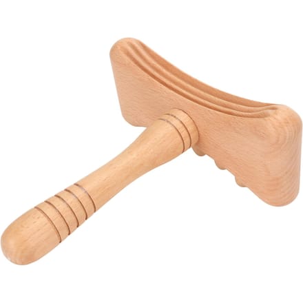 Houten Gua Sha Tool Draagbaar Afgeronde Randen Hout Schrapende Massage Tool voor Cervicale Wervelkolom Schouder beige