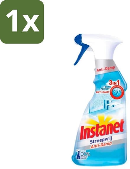Instanet - Schoonmaakspray - Anti-Damp - Streepvrij - 3in1 - 500 ml - 1 stuk